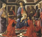Madonna enthroned with Child and Saints (mk36) Sandro Botticelli